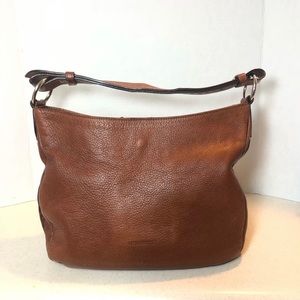 Elegant Brown Leather Shoulder Bag